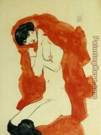 Girl with Red Blanket
